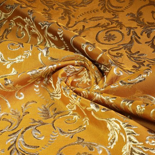Jacquard baroque ocre jaune/or