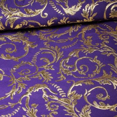 Jacquard Baroque violet/or