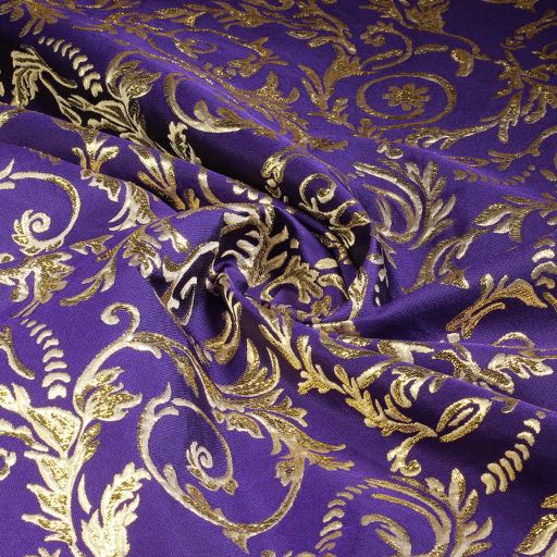 Jacquard Baroque violet/or