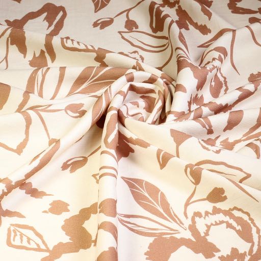 Crêpe Viscose Blume Camel