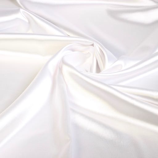 Satin Stretch Soyeux Blanc