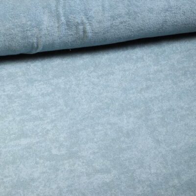 Tissu éponge stretch bleu vintage