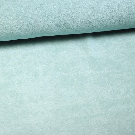 Tissu éponge stretch vert poudré