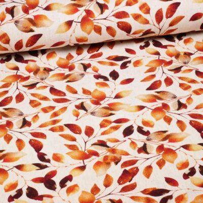 Lin-viscose imprimé floral 2