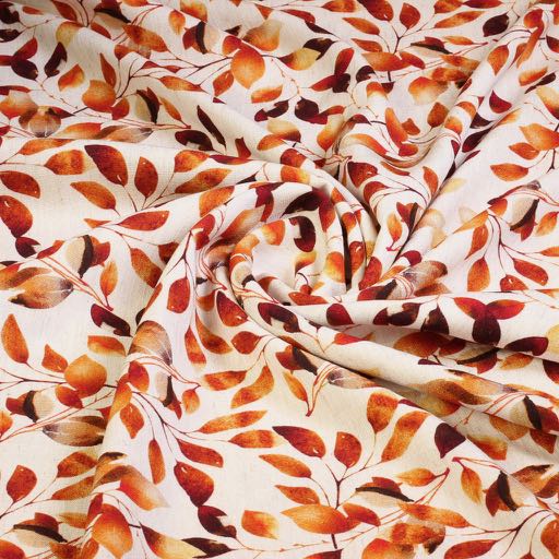 Lin-viscose imprimé floral 2