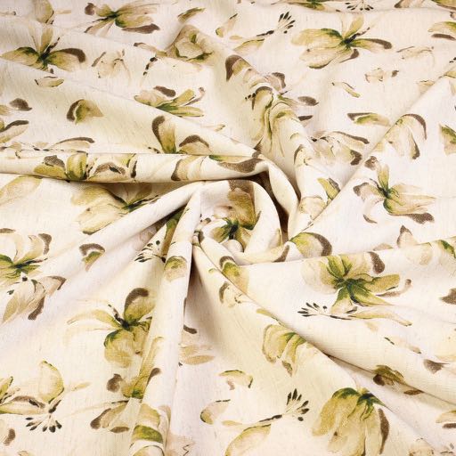 Lin-Viscose Imprimé Fleurs 3