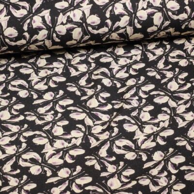 Viscose lin imprimé floral 4