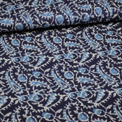 Voile de coton batik paisley