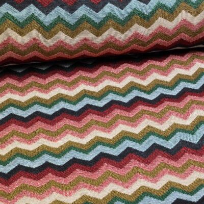 Tissu Gobelin Zigzag