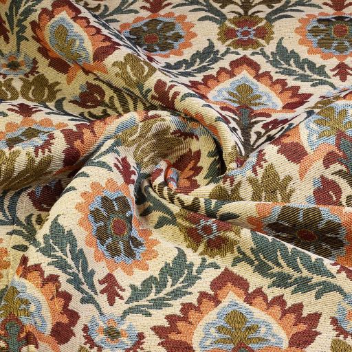 Tissu gobelin fleurs vintage
