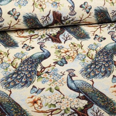 Tissu Gobelin Paons