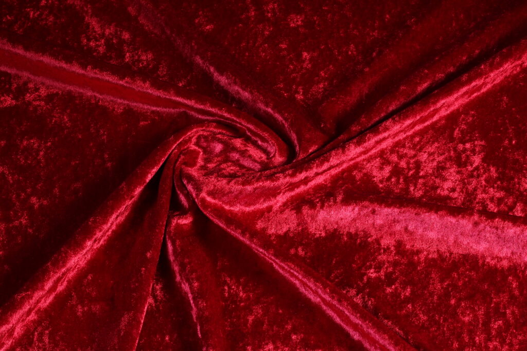 Velours de panne rouge