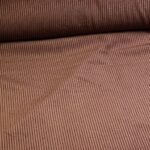 Tissu velours côtelé marron
