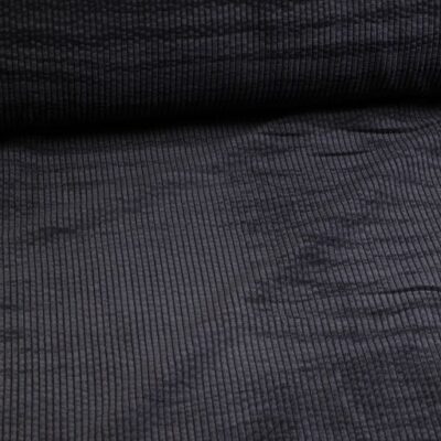 Tissu velours côtelé noir