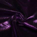 Tissu Métallique Hologramme Fête Mauve