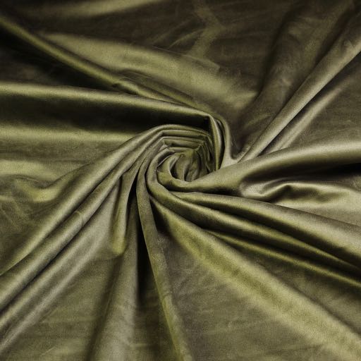 Tissu suédine stretch army / olive