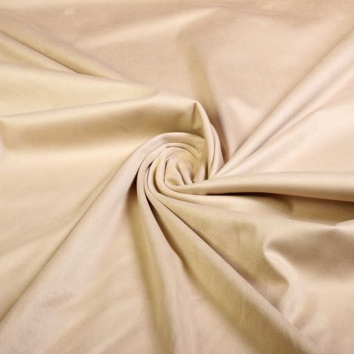 Tissu Suède Stretch beige / écru