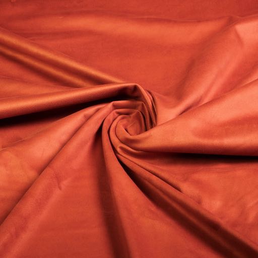 Stretch Suède tissu brique