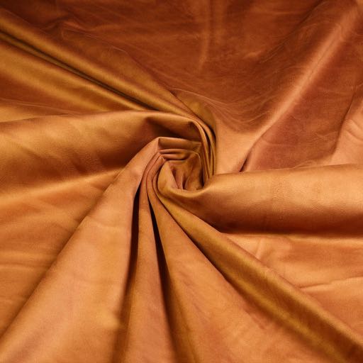 Tissu Suédine Stretch cognac