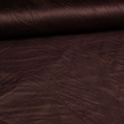 Tissu Stretch Suédine marron foncé