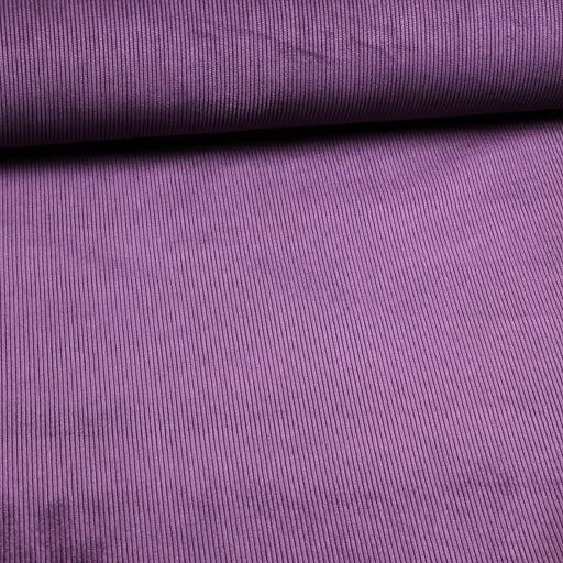 Velours côtelé stretch 11 raies Mauve