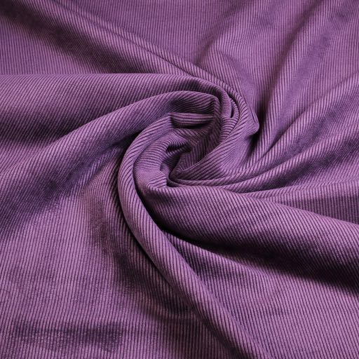 Velours côtelé stretch 11 raies Mauve