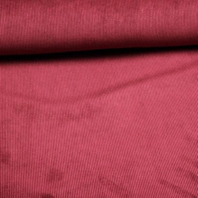 Velours côtelé stretch 11 raies Bordeaux