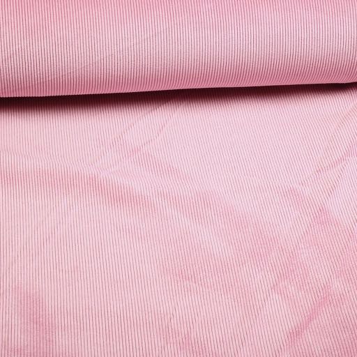 Velours côtelé 11 côtes stretch Rose ancien