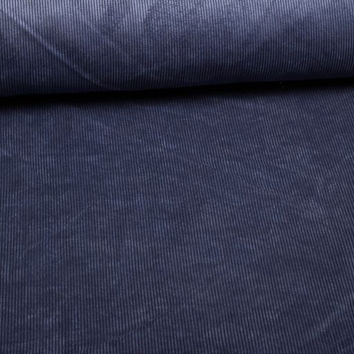 Velours Côtelé 11 Wales Stretch Bleu Jean Foncé