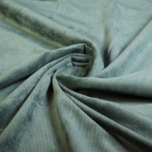 Velours côtelé stretch 11 raies Vert foncé