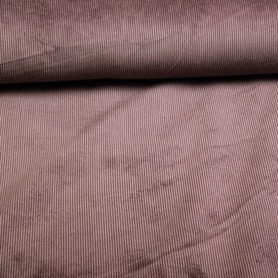 Velours Côtelé Stretch 11 Raies Marron Foncé