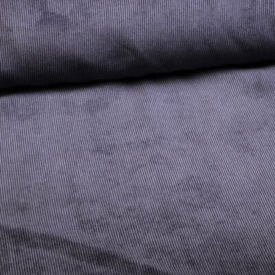 Velours côtelé stretch 11 raies bleu