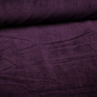 Velours côtelé stretch 29 raies violet foncé
