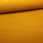 Velours / Velvet tissu d'ameublement Jaune Ocre