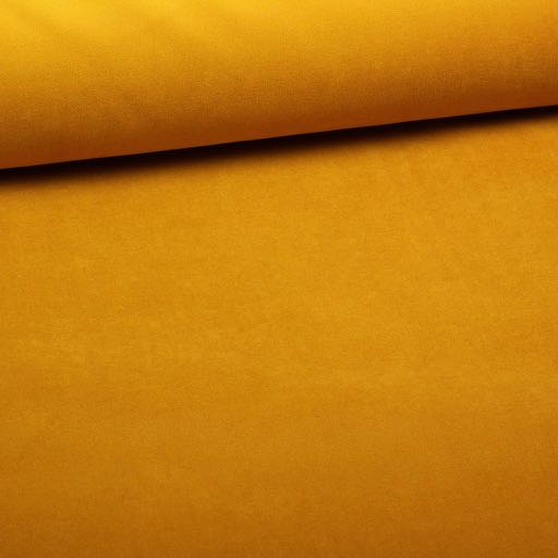 Velours / Velvet tissu d'ameublement Jaune Ocre