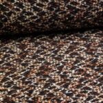 Tissu Bouclé/Tweed lurex zigzag 1