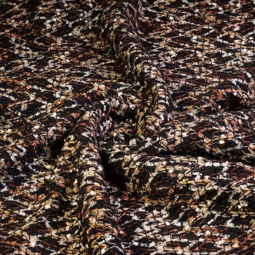 Tissu Bouclé/Tweed lurex zigzag 1
