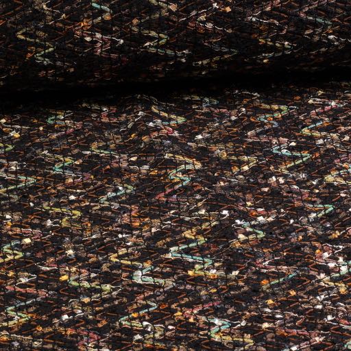 Tissu bouclé/tweed lurex zigzag 2