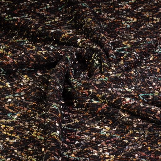 Tissu bouclé/tweed lurex zigzag 2